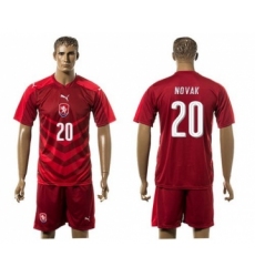 Czech #20 Novak Red Home Soccer Country Jersey