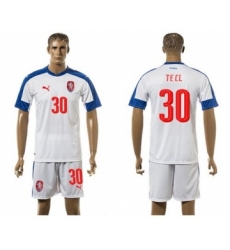 Czech #30 Tecl Away Soccer Country Jersey