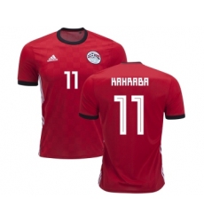 Egypt #11 Kahraba Red Home Soccer Country Jersey