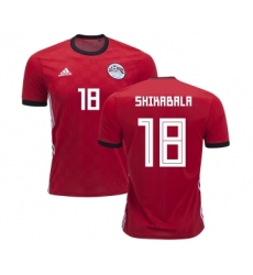 Egypt #18 Shikabala Red Home Soccer Country Jersey