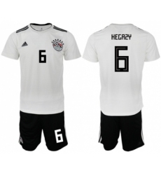 Egypt #6 Hegazy Away Soccer Country Jersey