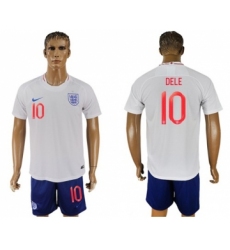 England #10 Dele Home Soccer Country Jersey