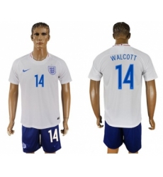 England #14 Walcott Home Soccer Country Jersey