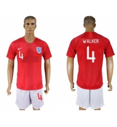 England #4 Walker Away Soccer Country Jersey