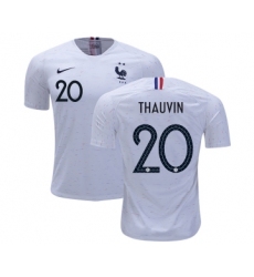 France #20 Thauvin Away Soccer Country Jersey