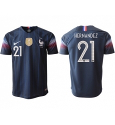 France #21 Hernandez Home Thai Version Soccer Country Jersey