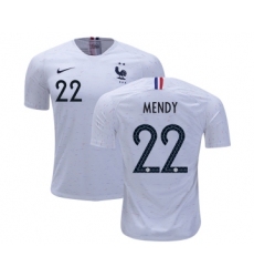 France #22 Mendy Away Soccer Country Jersey
