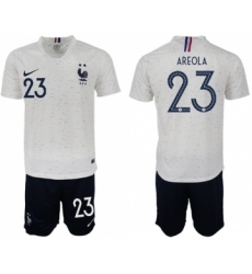 France #23 Areola Away Soccer Country Jersey