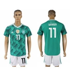 Germany #11 Werner Away Soccer Country Jersey