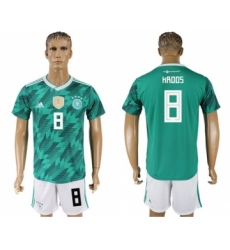Germany #8 Kroos Away Soccer Country Jersey