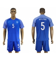 Holland #5 Willems Away Soccer Country Jersey