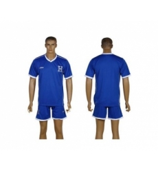 Honduras Blank Blue Away Soccer Country Jersey