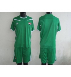 Iraq Blank Green 2011 2012 Soccer Country Jersey