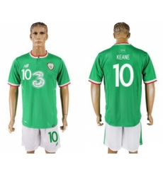 Ireland #10 Keane Home Soccer Country Jersey