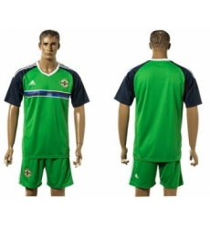 Northern Ireland Blank Green Home Soccer Country Jersey
