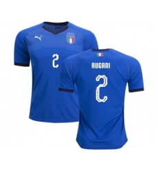 Italy #2 Rugani Home Soccer Country Jersey