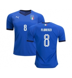 Italy #8 Florenzi Home Soccer Country Jersey
