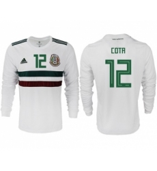 Mexico #12 Cota Away Long Sleeves Soccer Country Jersey