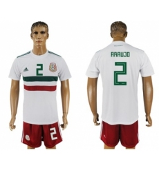 Mexico #2 Araujo Away Soccer Country Jersey