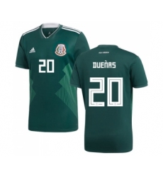 Mexico #20 Duenas Green Home Soccer Country Jersey
