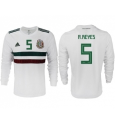 Mexico #5 A.Reyes Away Long Sleeves Soccer Country Jersey