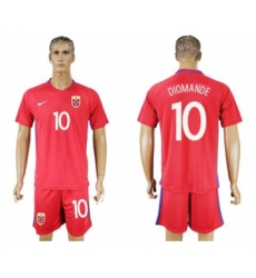 Norway #10 Diomande Home Soccer Country Jersey