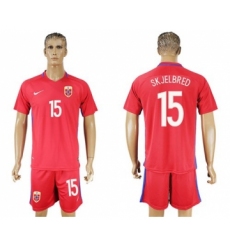 Norway #15 Skjelbred Home Soccer Country Jersey