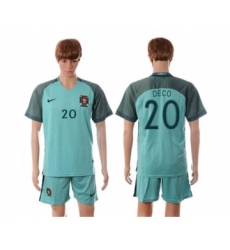 Portugal #20 Deco Away Soccer Country Jersey