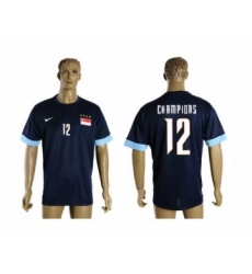Singapore #12 Champions Blue Soccer Country Jersey