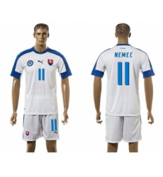 Slovakia #11 Nemec Home Soccer Country Jersey