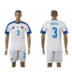Slovakia #3 Skrtel Home Soccer Country Jersey
