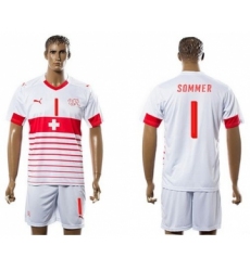 Switzerland #1 Sommer Away Soccer Country Jersey