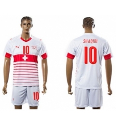 Switzerland #10 Shaqiri Away Soccer Country Jersey