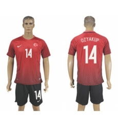 Turkey #14 Ozyakup Home Soccer Country Jersey