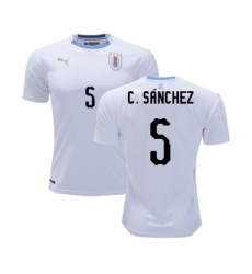 Uruguay #5 C.Sanchez Away Soccer Country Jersey