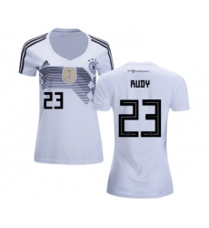 Women's Germany #23 Rudy White Home Soccer Country Jersey