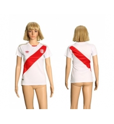 Women's Peru Blank Home Soccer Country Jersey