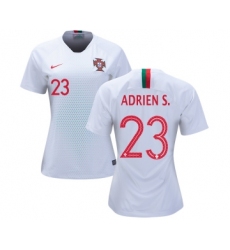 Women's Portugal #23 Adrien S. Away Soccer Country Jersey