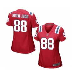 Women's New England Patriots #88 Austin Seferian-Jenkins Game Red Alternate Football Jersey