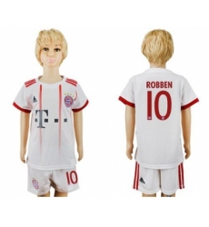 Bayern Munchen #10 Robben SEC Away Kid Soccer Club Jersey