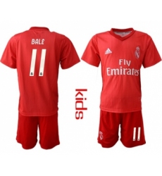 Real Madrid #11 Bale Third Kid Soccer Club Jersey