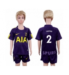 Tottenham Hotspur #2 Trippier Sec Away Kid Soccer Club Jersey
