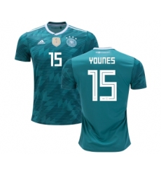 Germany #15 Younes Away Kid Soccer Country Jersey