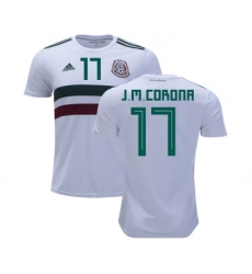 Mexico #17 J.M.Corona Away Kid Soccer Country Jersey