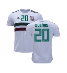 Mexico #20 Duenas Away Kid Soccer Country Jersey