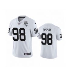 Men's Oakland Raiders #98 Maxx Crosby White 2020 Inaugural Season Vapor Limited Jersey