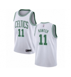 Women's Boston Celtics #11 Enes Kanter Swingman White Basketball Jersey - Association Edition