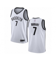 Women's Brooklyn Nets #7 Kevin Durant Swingman White Basketball Jersey - Association Edition