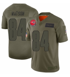 Youth New England Patriots #84 Benjamin Watson Limited Camo 2019 Salute to Service Football Jersey