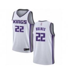 Men's Sacramento Kings #22 Richaun Holmes Authentic White Basketball Jersey - Association Edition